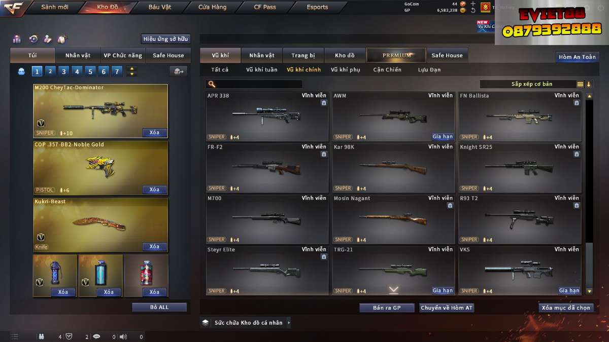 shop acc cf uy tin gia re